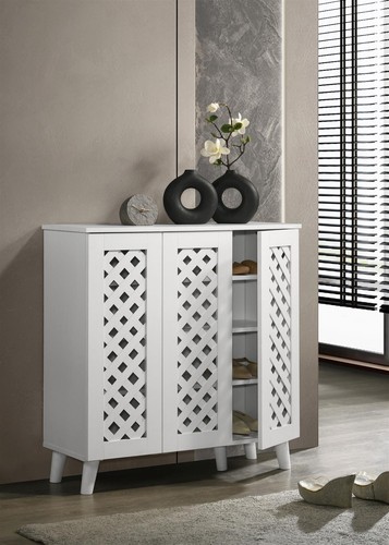 Shoe cabinet white - white, tall