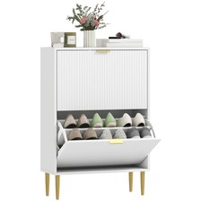 HOMCOM Slim Shoe Storage