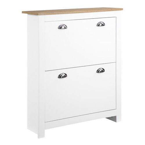 Homcom drawer shoe cabinet - 2,