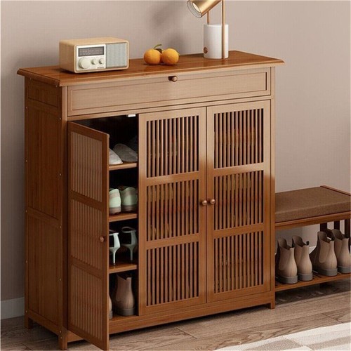 Farmhouse shoe storage cabinet - farmhouse,