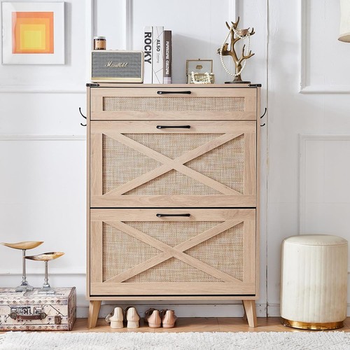 Lelelinky rattan shoe cabinet - lelelinky,