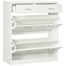HOMCOM Slim Shoe Cabinet with