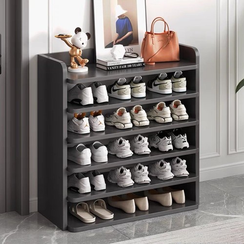 Tier wooden shoe rack - wooden,