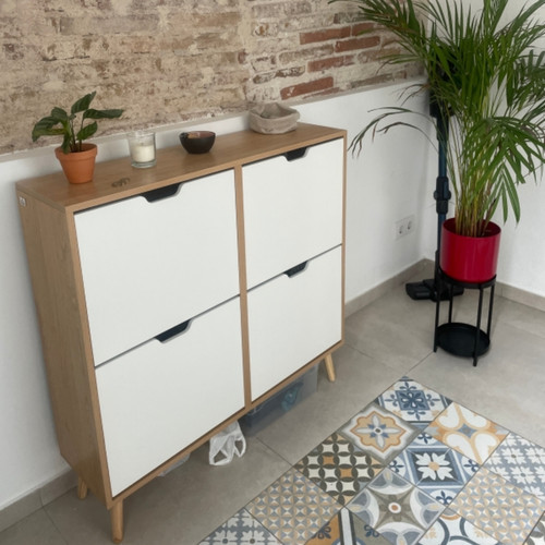 Narrow shoe storage cabinet - storage,