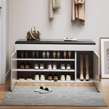 2 Doors Wooden Shoe Storage